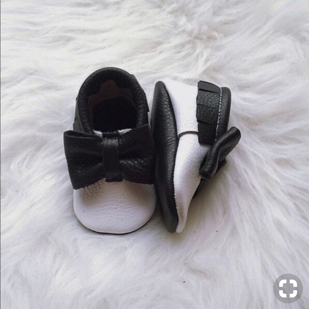 Never worn Authentic leather baby Moccasins